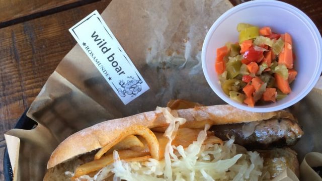 The Wild Boar Sausage at Rosamunde - Joe Content - Table of Content